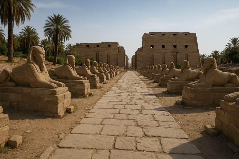The Avenue of Sphinxes